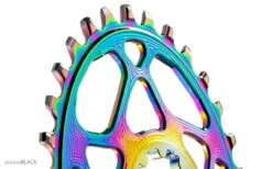 Absolute Black Sram Oval Boost 3mm Offset Spiederless 32 Zähne Rainbow Kettenblatt -Fahrradladen absolute black rainbow kettenblatt 15836 2 15837 2 15838 2