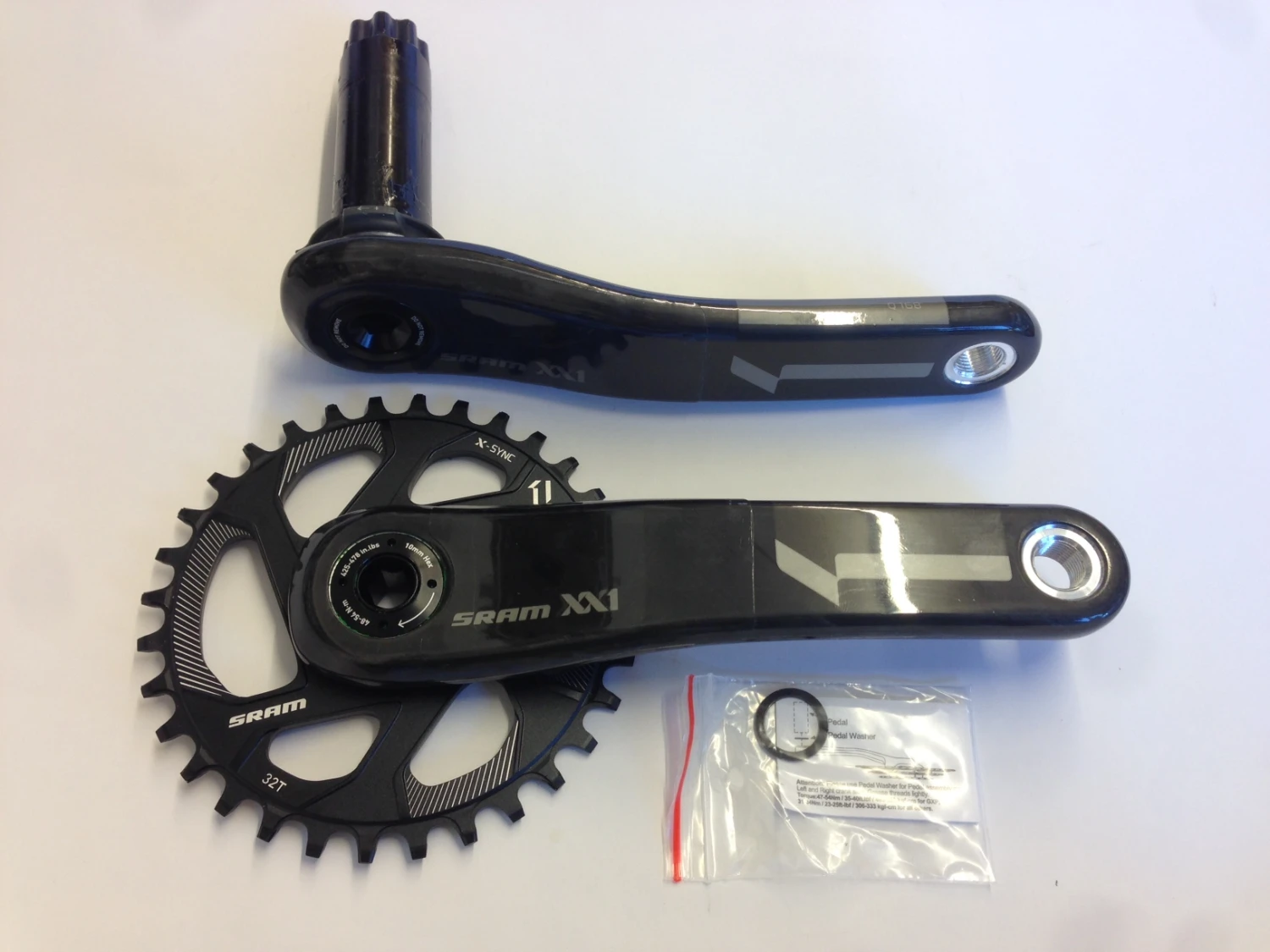Sram XX1 BB30 32 Z. Direct Mount Black Q-Faktor 168mm, Länge 175mm Kurbel 3 Sram XX1 BB30 32 Z. Direct Mount Black Q-Faktor 168mm, Länge 175mm Kurbel